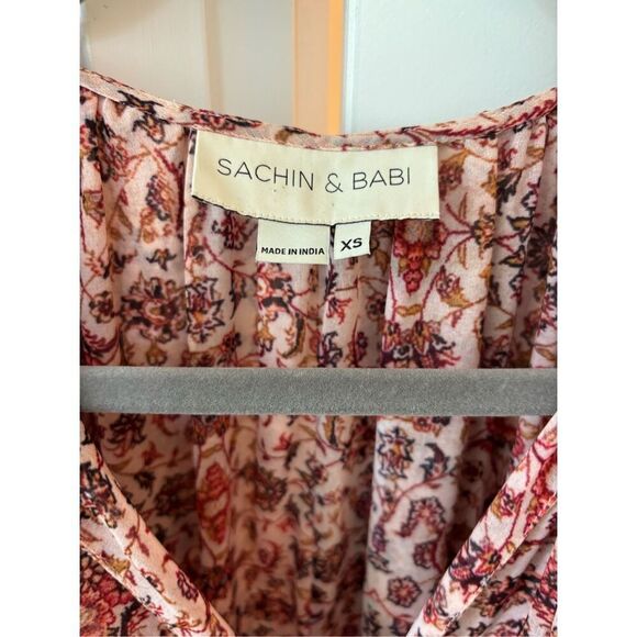 NWOT Sachin & Babi Tasseled Floral Maxi Dress, $465 XS - Picture 6 of 12